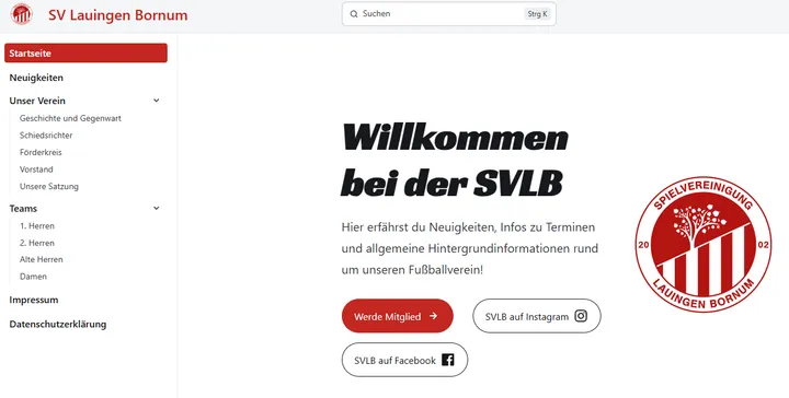 Neue SVLB Homepage